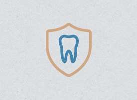 Animated shield with tooth icon