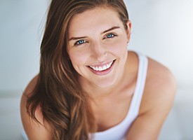 Woman with healthy beautiful smile